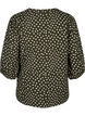 Katoenen blouse met 3/4 mouwen en stippen, Forest Night Dot, Packshot image number 1