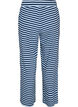 Gestreepte pyjamabroek met een high waist en wijde pijpen, Blauw, Packshot image number 1