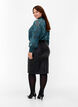 Gecoate rok met split, Black, Model image number 1