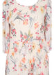 Bedrukte geplooide jurk met bindband, Sugar Swizzle Flower, Packshot image number 2