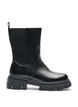 Chelsea boot met een chunky zool en geribde panelen, Zwart, Packshot image number 0
