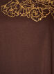 Katoenen T-shirt met bloemenprint, Bruin, Packshot image number 2