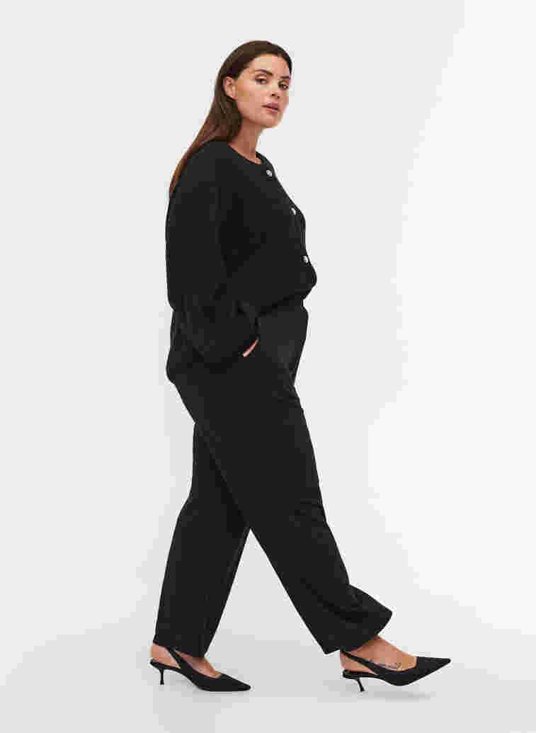 Losse broek met zakken, Black, Model image number 3