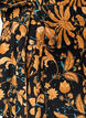 Katoenen blouse met bloemenprint en striksluiting, Oranje, Packshot image number 3