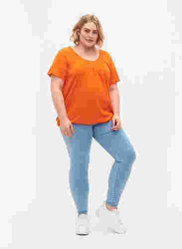 	 Katoenen t-shirt met korte mouwen, Exuberance, Model image number 2