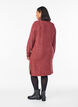 Gebreide jurk met col, Rood, Model image number 1