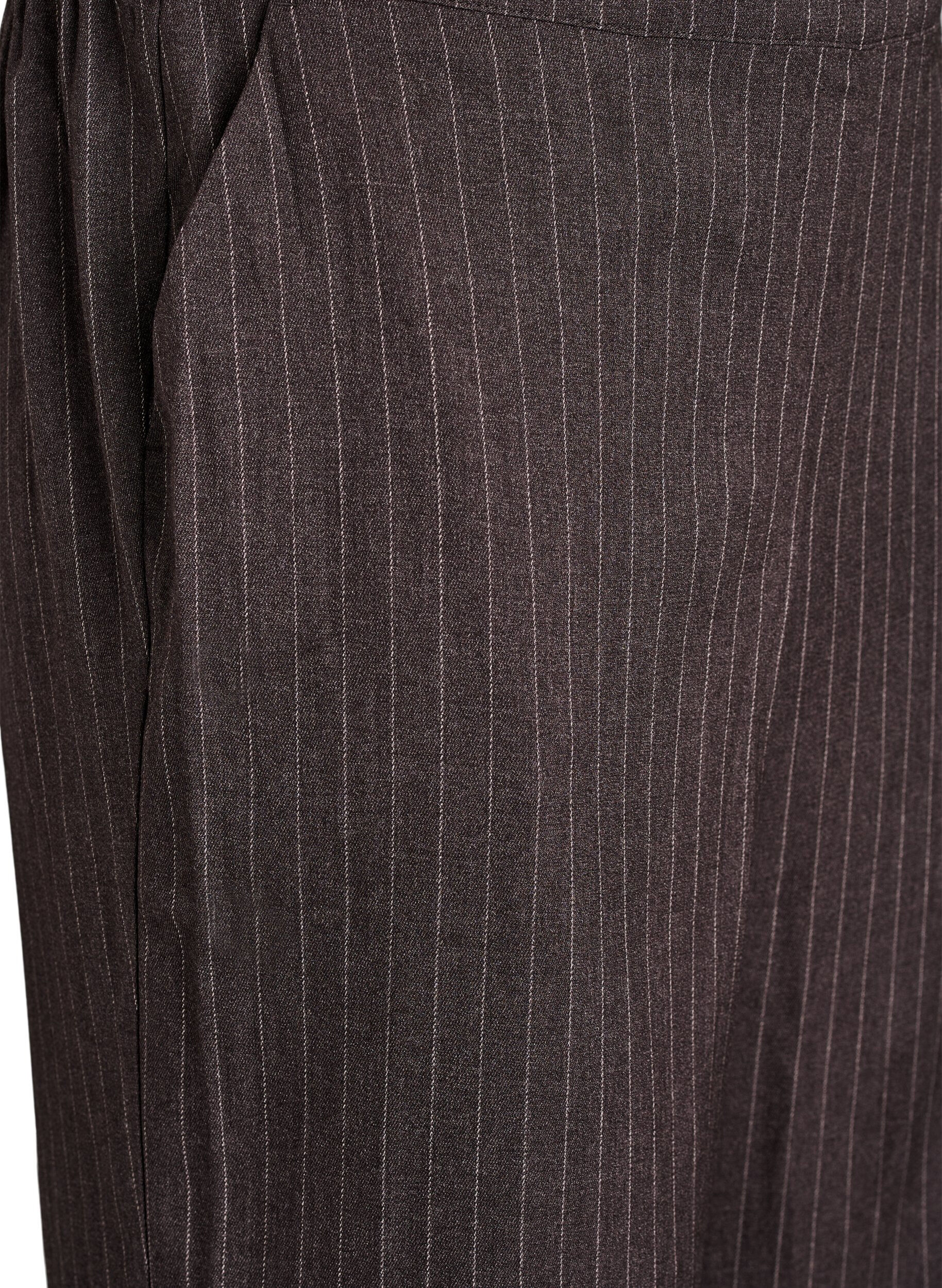 Zizzi Wijde broek met een hoge taille, Bruin, Packshot image number 2