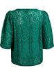 Kanten blouse met 3/4 mouwen en strikjes aan de voorkant, Groen, Packshot image number 1
