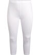 Basic 3/4 legging in viscose, Wit, Packshot image number 0