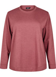 FLASH - Sweatshirt met ronde hals, Bruin