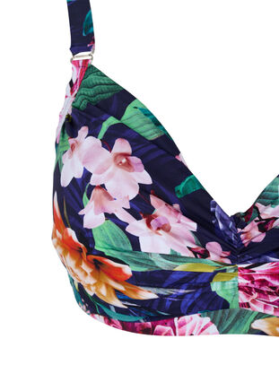Bikinitop met bloemen en beugels, Flower Print, Packshot image number 2