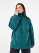 Gebreide blouse met col, Atlantic Deep Mel., Model image number 0
