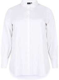 Lange katoenen shirt, Bright White