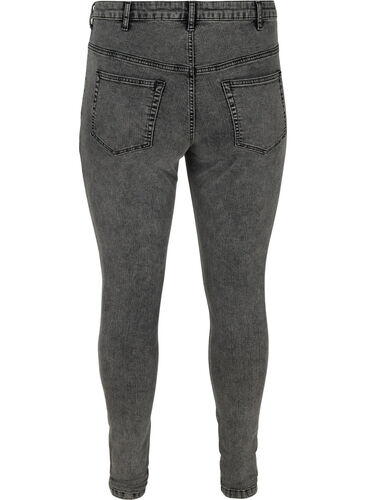 Super slim Amy jeans met hoge taille, Grey Denim, Packshot image number 1