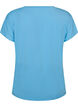 Losvallend trainings-T-shirt met V-hals, Blauw, Packshot image number 1