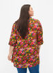 Gebloemde viscose tuniek met 3/4 mouwen, Neon Flower Print, Model image number 1