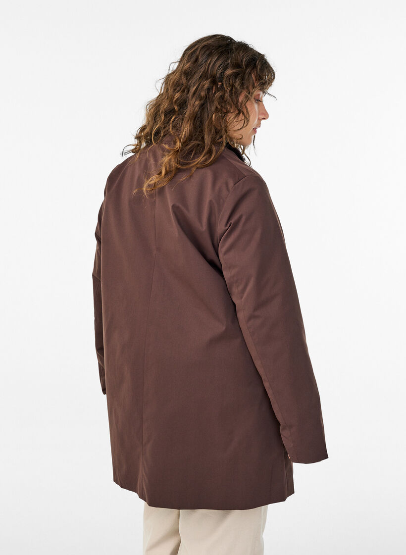 Waterafstotende lentejas met een A-lijnsnit, Bruin, Model image number 2