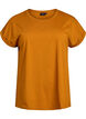 T-shirt met korte mouwen van katoenmix, Oranje, Packshot image number 0
