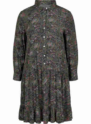Viscose blouse jurk met paisley print