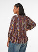 Blouse met paisleyprint en kanten detail, Paars, Model image number 2