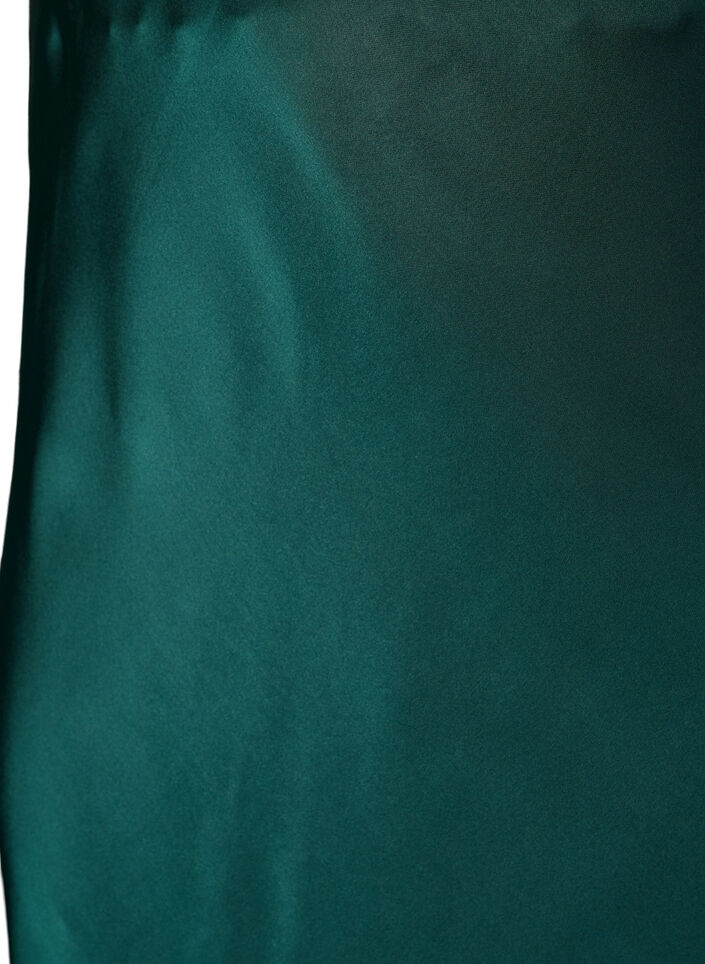 Satijnen midirok, Groen, Packshot image number 2