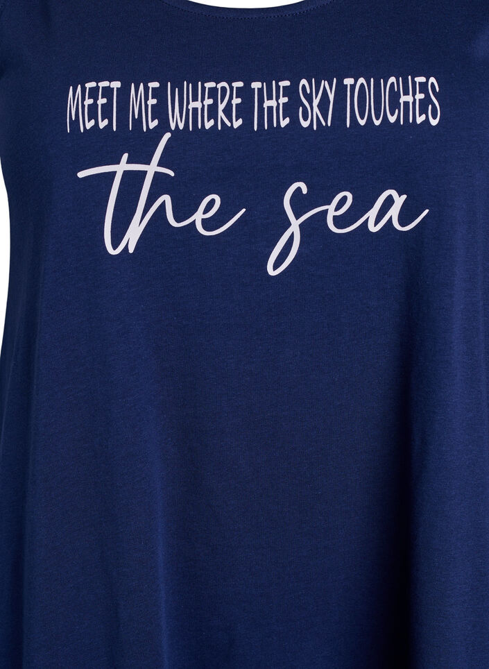 Mouwloze A-lijn jurk, Blauw, Packshot image number 2