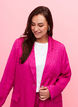 Dubbelgestikte jacquardblazer van viscose, Rose Violet, Model image number 2