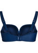 Bikini top met beugel en plooien, Blauw, Packshot image number 1