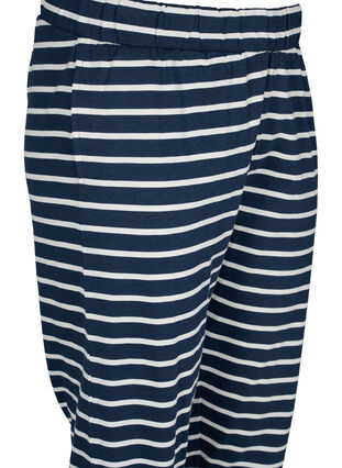 Pyjama broek in katoen, Navy Blazer Stripe , Packshot image number 2