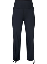 Losvallende trainingsbroek met trekkoord, Black