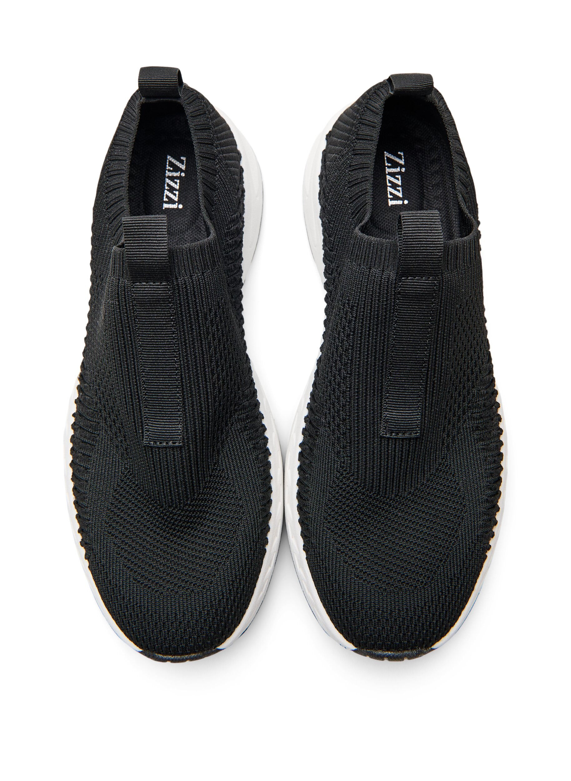 Zizzi Slip-on sneaker met wijde pasvorm, Zwart, Packshot image number 2