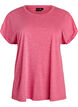 Los workout T-shirt met korte mouwen, Roze, Packshot image number 0
