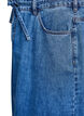 Denim maxirok met strikceintuur, Blauw, Packshot image number 3