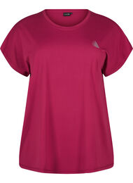 Effen gekleurd T-shirt voor sporten, Rood