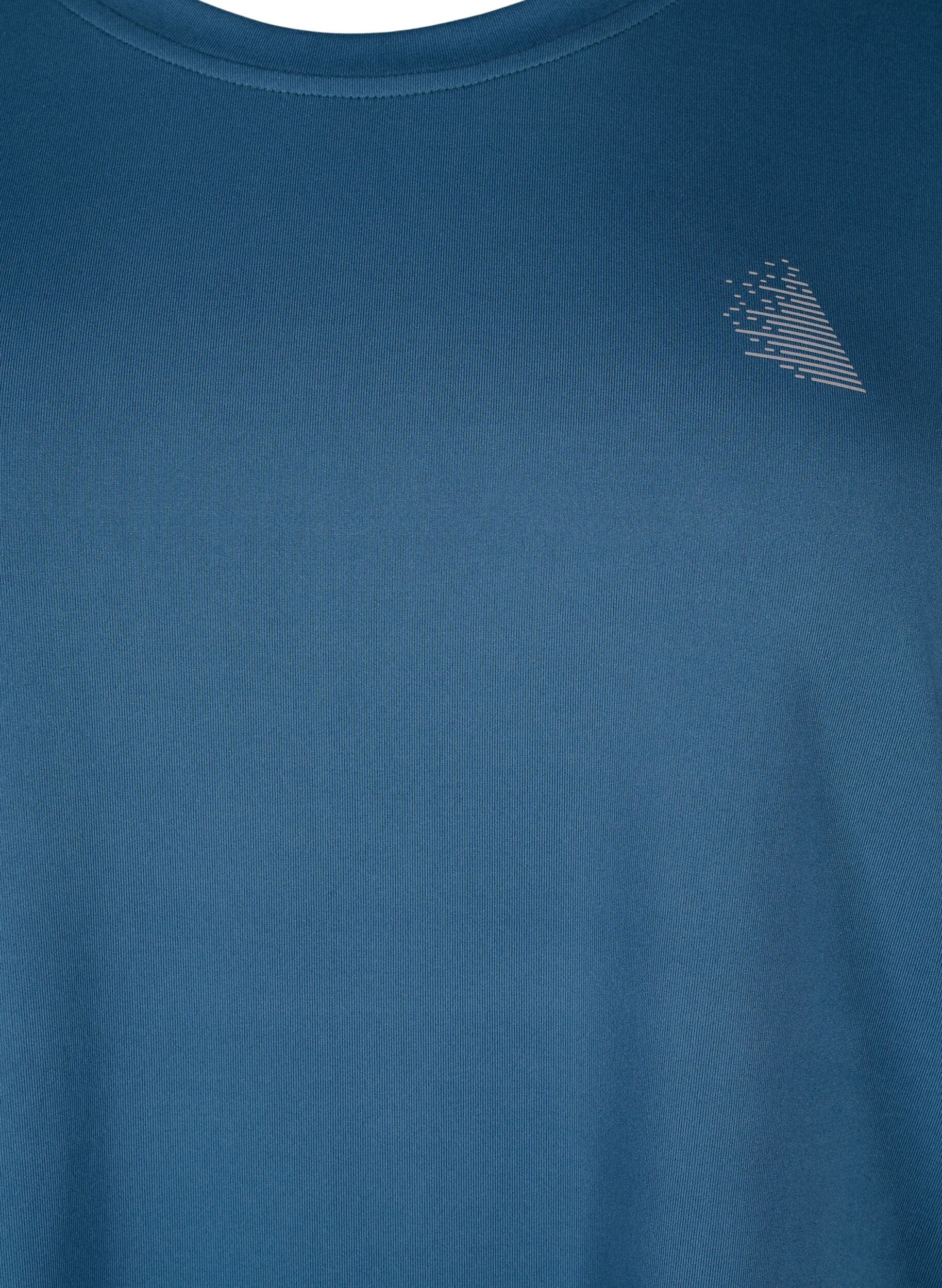 ZizziTraining blouse met 3/4 mouwen, Blauw, Packshot image number 2