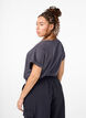 T-shirt met korte mouwen van katoenmix, Grijs, Model image number 2
