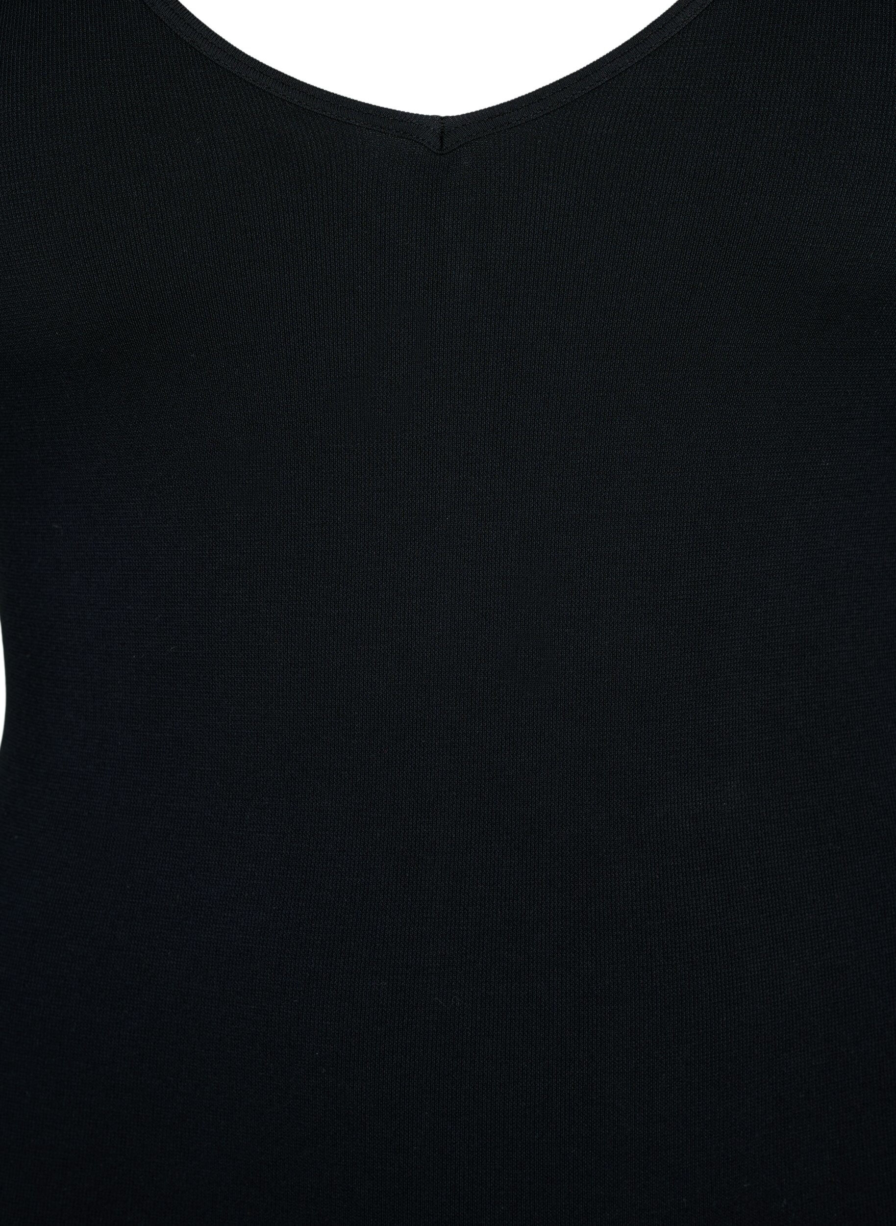 Zizzi Naadloze top van modal, Black, Packshot image number 2