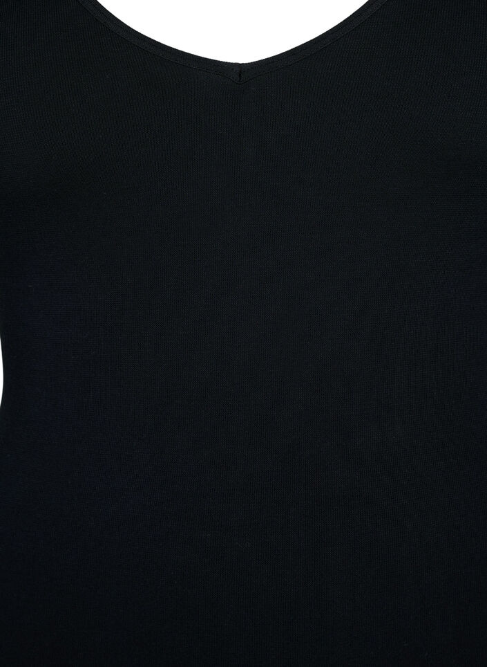 Naadloze top van modal, Black, Packshot image number 2