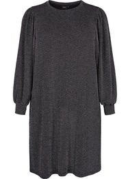 Jurk met zigzagpatroon en glitter, Silver ZigZagShimmer