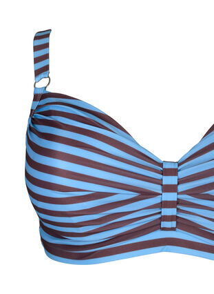 Bikini beugelbeha met print, BlueBrown Stripe AOP, Packshot image number 2