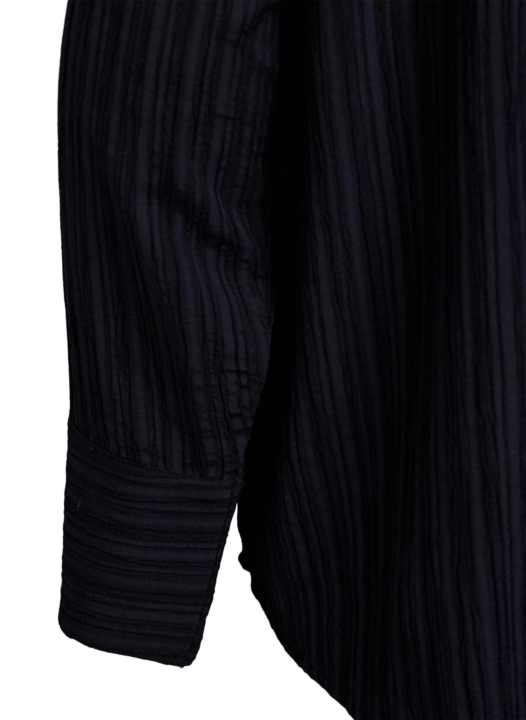 Zizzi FLASH - Shirt met textuur, Zwart, Packshot image number 3