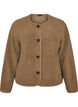 Teddyjack met een ronde hals en knopen, Bruin, Packshot image number 0