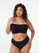 Bandeau topje, Zwart, Model image number 1