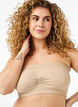 Bandeau topje, Beige, Model image number 1