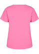 Effen basic T-shirt van katoen, Roze, Packshot image number 1
