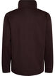 Sweatshirt met hoge kraag en ritssluiting, Bruin, Packshot image number 1