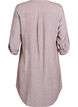 Lang shirt in linnen en viscose, Bruin, Packshot image number 1