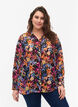 FLASH - Shirt met lange mouwen en bloemenprint, Orange Pink Flower , Model image number 0
