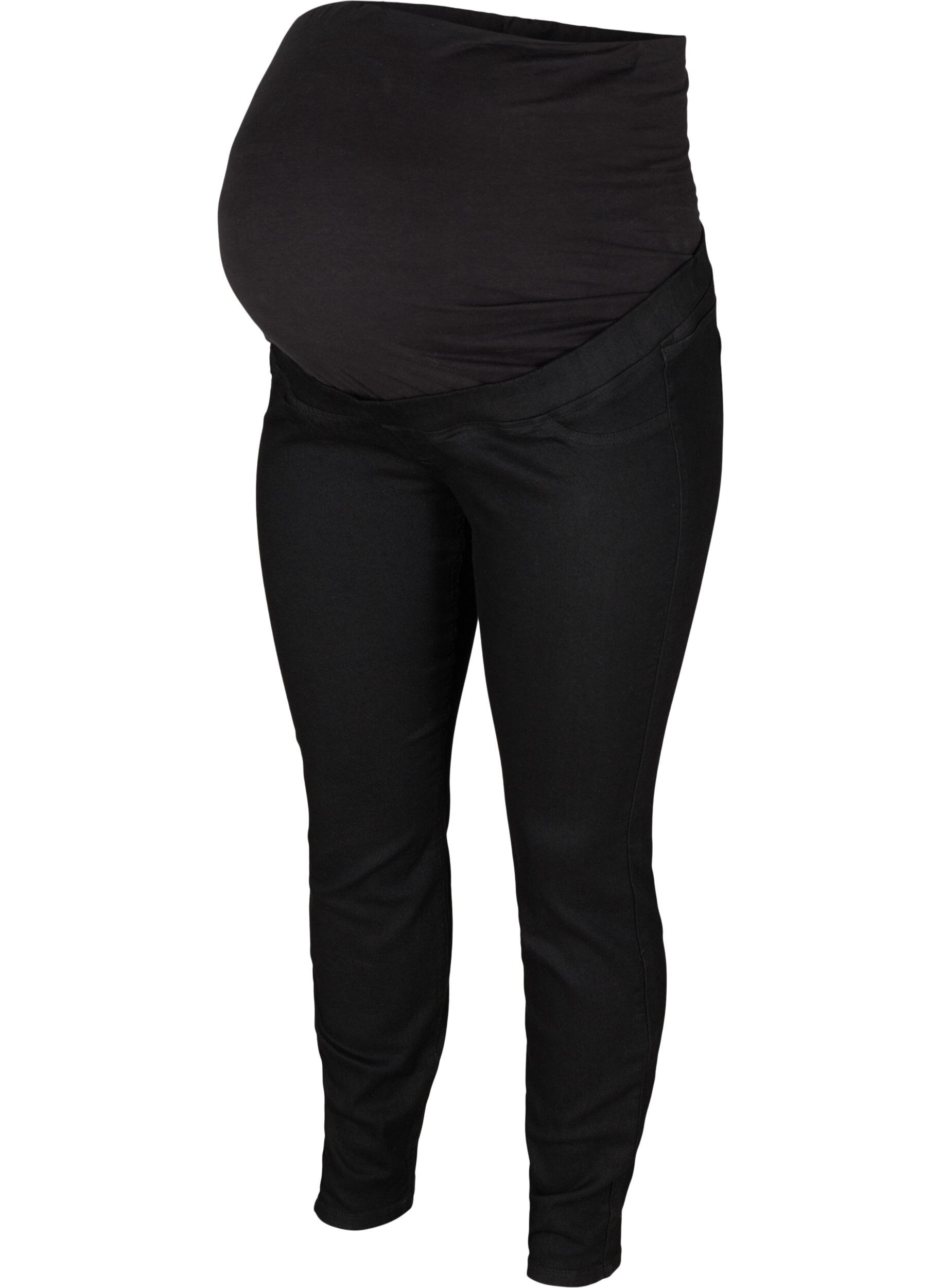 Zizzi Zwangerschapsjegging met achterzakken, Black, Packshot image number 0