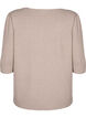 Gebreide blouse met geborduurde bloemen, Simply Taupe Mel., Packshot image number 1